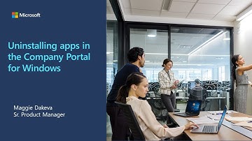 Uninstalling apps in the Company Portal for Windows