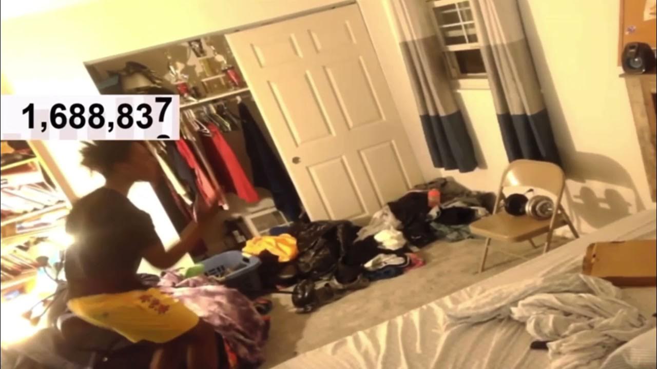 Speed fails to backflip off of a chair and screams YouTube