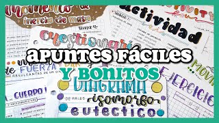 CÓMO HACER APUNTES FÁCILES Y BONITOS ✰ mis tips + post it mármol