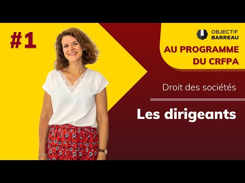 Droit des sociétés - #1 Les dirigeants