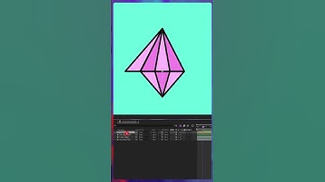 Animate 360 Degree Gemstone rotation in After Effects #shorts