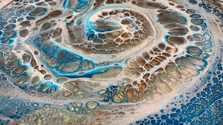 #103 Nautilus Circular Swipe - US Floetrol Cell Activator | Acrylic Pour Painting | Fluid Art