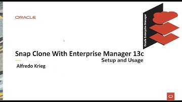 Oracle Enterprise Manager 13c Snap Clone Demo (Setup and Usage)