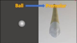How to use Mesh-Mixer and Blender to create a tooth