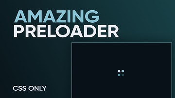 Amazing preloader CSS HTML Only. Page Loading animation, website Loader CSS (Прелоадер для сайта)