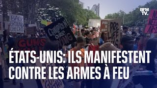 États-Unis: ils manifestent pour un encadrement plus stricte des armes à feu