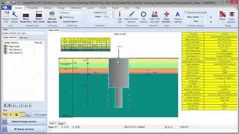Pile foundation sections, design, and optimization with DeepFND