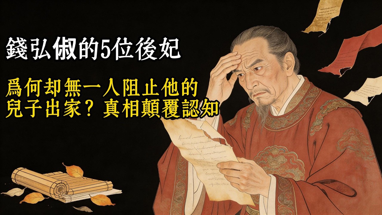 錢弘俶的5位後妃，為何卻無一人阻止他的兒子出家？真相顛覆認知