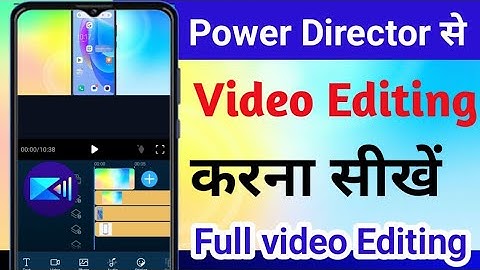Power Director Se Video Editing kaise kare 2024 How to Edit Video in Power director @technicalansh