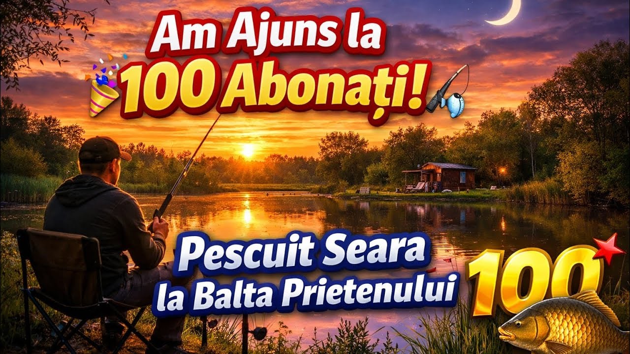 🎉 Pescuit Seara la Balta Prietenului Meu  Special 100 Abonați!