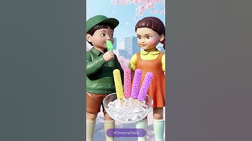 Squid Game AI Edible Slime ASMR #shorts #squidgame #squidgame2 #ai #asmr #cartoon #cute #icecream