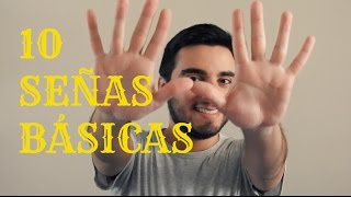 10 Señas Básicas (LSM) | Tutorial Rápido