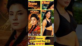 The real and in drama life of Destan😍 Actors 😍 #destan 😍 #destan #kuruluşosman