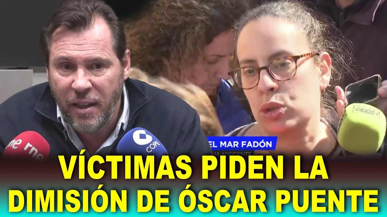 Víctimas del accidente de Adamuz PIDEN LA DIMISIÓN de Óscar Puente: “Que rueden cabezas”