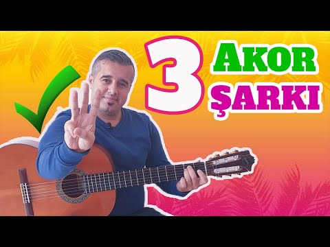 3 Akorlu Şarkılar Gitar Dersi - KOLAY GİTAR ŞARKILARI