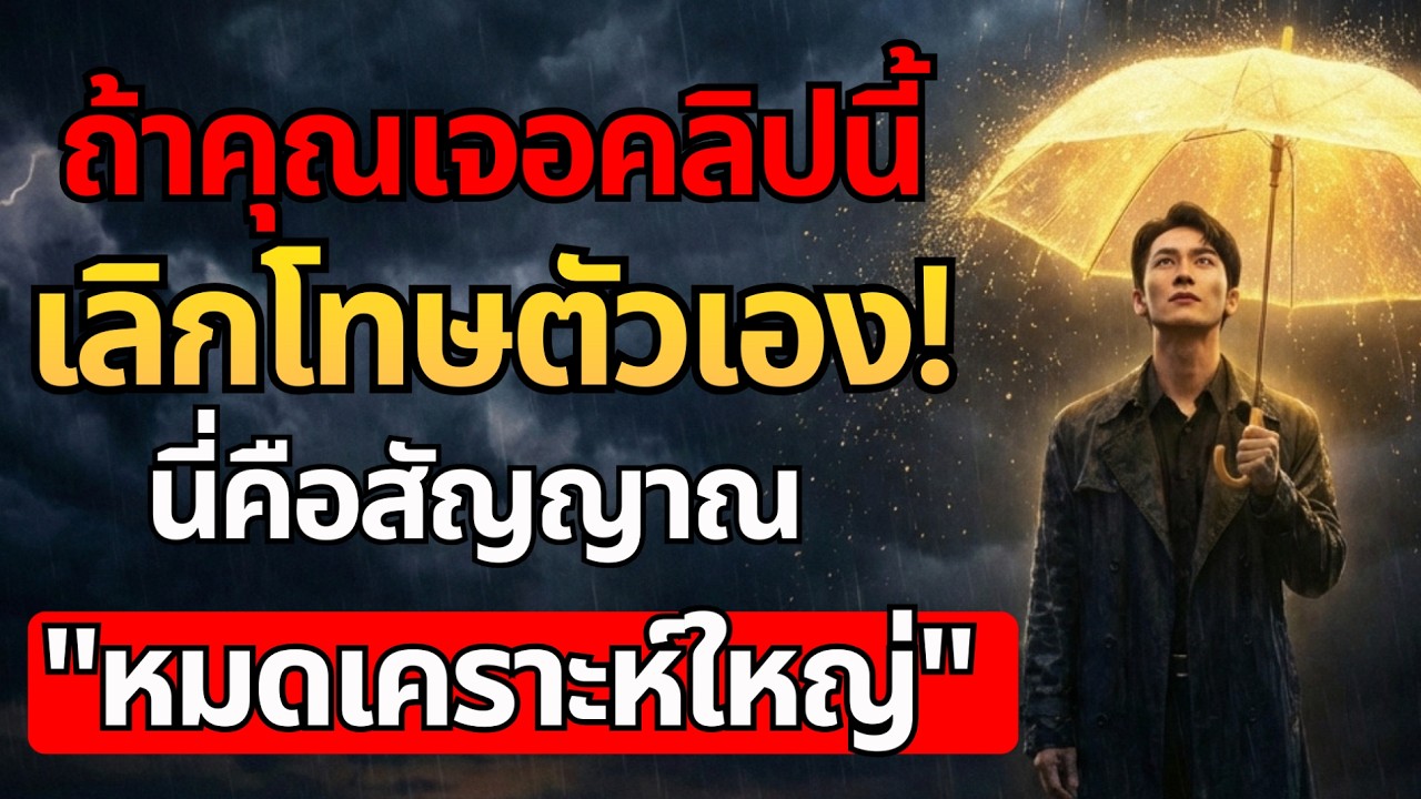 ถ้าคุณเจอคลิปนี้ เลิกโทษตัวเอง นี่คือสัญญาณ หมดเคราะห์ใหญ่ เตรียมรับชีวิตใหม่ที่ดีกว่าเดิม
