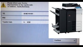 Trouble Reset Olivetti d color MF223 MF283 MF254 MF304 MF364 MF454 MF554 C-0202 C-0204 C-0206 C-0208