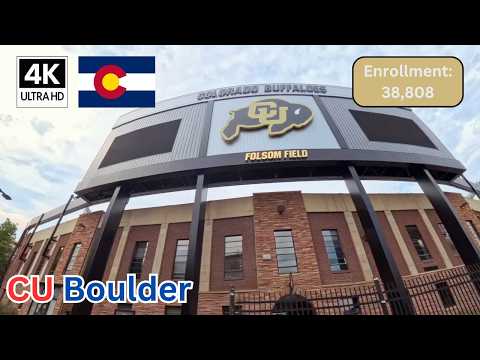 Driving Through CU Boulder Campus 🚗 | University of Colorado Boulder Tour in 4K