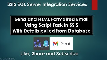 65 SSIS Send an Html Formatted Email using Script Task | SQL Server Integration Services