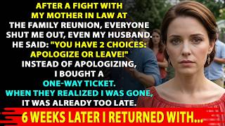 After A Fight With My Mother-In-Law At The Family Reunion, and My Husband Said APOLOGIZE OR LEAVE