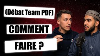DEBAT SUR LA MANIERE DE DEBATTRE FACE A LA TEAM PDF