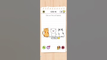 Brain test level 192 ...click on two cat #riddhipadshala #braintest #iqquiz