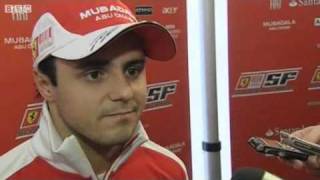 Interview with Massa F1 test Feb 2010