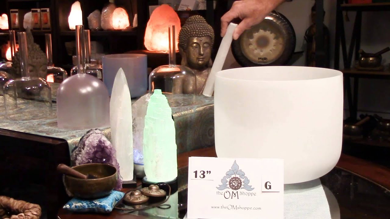 Crystal Singing Bowl Note G 13 Inch Throat Chakra YouTube