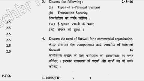 2019 BBA 5th Sem Fundamentals of Ecommerce Question Paper