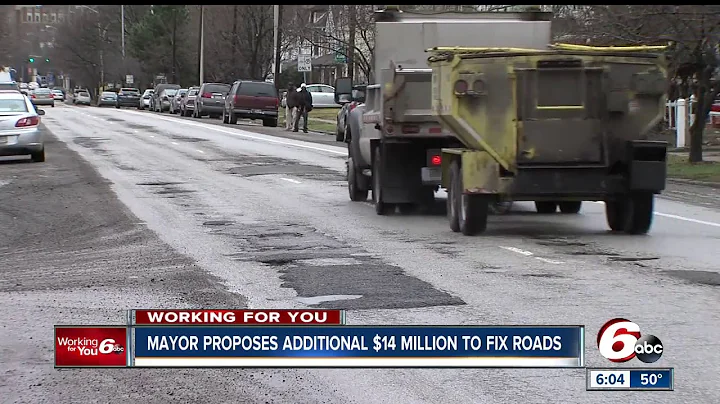 Indianapolis Mayor Joe Hogsett proposes additional $14 million to fix potholes