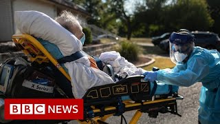 US hits record Covid cases and hospitalisations - BBC News