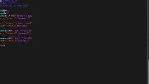 Shell Scripting 101: math in the shell