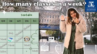 My WEEKLY  Class Schedule at The University of Melbourne | morning routine + what's in my bag