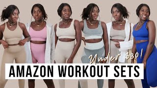 BATTLE OF THE AMAZON WORKOUT SETS! The BEST Lululemon Align Dupes under $30! - Davina Donkor