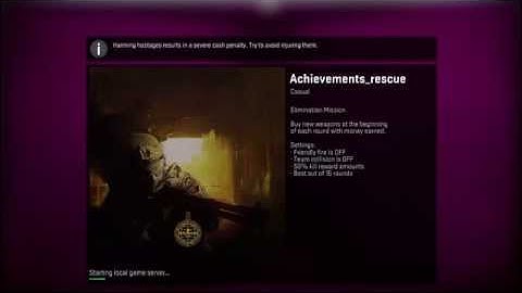 Achievements: rescue 500 hostages. Counter-Strike: Global offensive