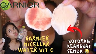 GARNIER MICELLAR WATER VITAMIN C | REVIEW & TRIAL DI KULIT SENSITIVE BERJERAWAT !