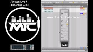 Ableton Live 9 Tutorial for Beginners: Exporting Clips - With DJ Rap