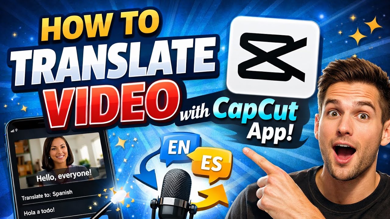 របៀបបកប្រែភាសាដោយប្រើកម្មវិធី CapCut - How to translate video with CapCut app 