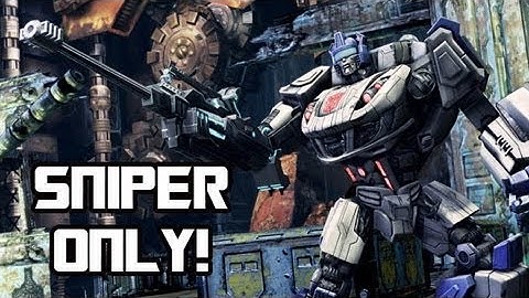 Transformers Fall of Cybertron - SNIPER ONLY!  Commentary w/ Trigga