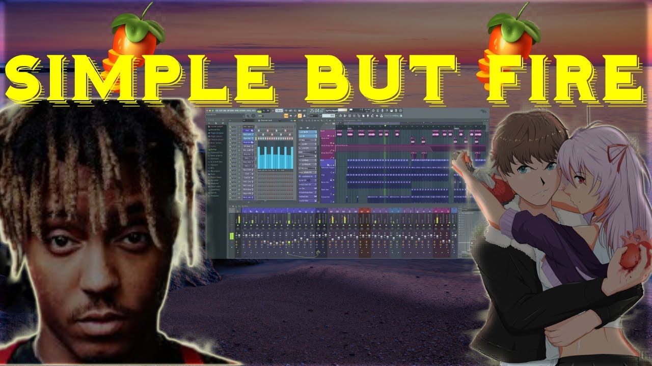 How to make Juice Wrld X The Kid LARIO type Beat Using FL Studio 20 (Simple But Fire)