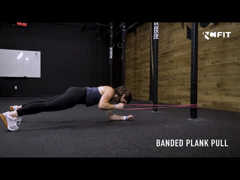 Banded Plank Pull