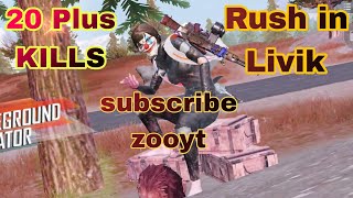 20 Plus kills in livik map |RUSH Game Play livik map don't forget to subscribe ZOOYT