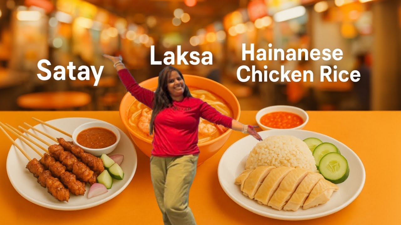 Trying Late Night Street Food In Singapore After NDP Celebration! l Lau Pa Sat