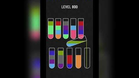 Water sort puzzle level 800