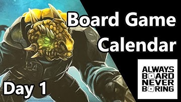 Deep Space Pest Control Day 1 - Board Game Advent Calendar Opening