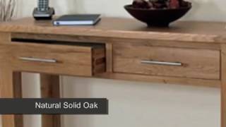 Oslo Solid Oak Console Table