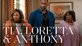 Tia Mowry, Loretta Devine & Anthony Alabi On Filming Family Reunion & More | First Thing With | ELLE