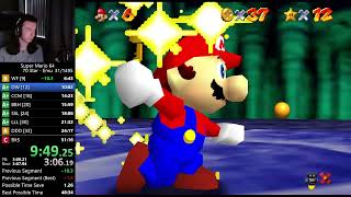 Super Mario 64 70 Star Speedrun in 50:48 (Emu)