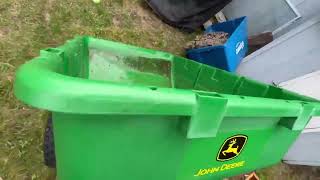 John Deere Genuine 450 lb. 7 cu. ft. Tow-Behind Poly Utility Cart