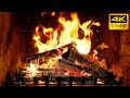 Ambient Glow Fireplace 12 HOURS With Crackling Logs And Burning Fire Sounds For Night Work